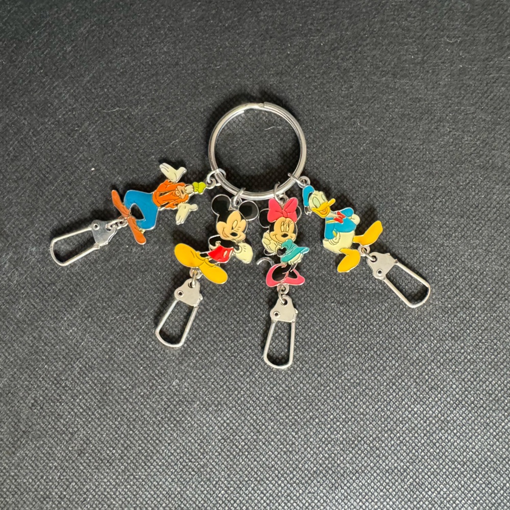 Vintage Disney Park Keychain Mickey and Friends